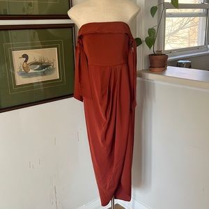 Shona Joy off the shoulder dress